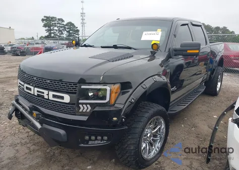 2012 Ford F-150 Svt Raptor z USA, uszkodzony, nr VIN 1FTFW1R66CFB01387